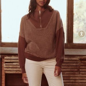 The GREAT. fleece Trail Pullover EUC